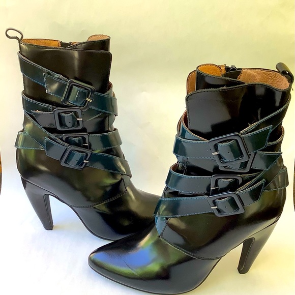 Jeffrey Campbell Shoes - Jeffrey Campbell Black Leather Boots 7.5